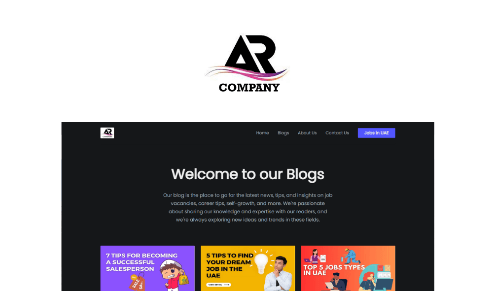 saroj pradhan's work Al-Rimal Company Website