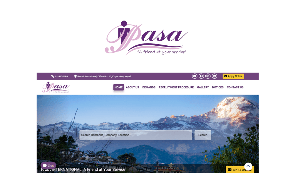 Pasa Website